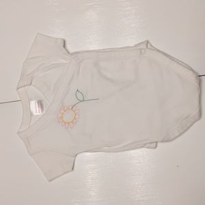 4/$15- Hannah Andersson Floral Onesie 3-6M